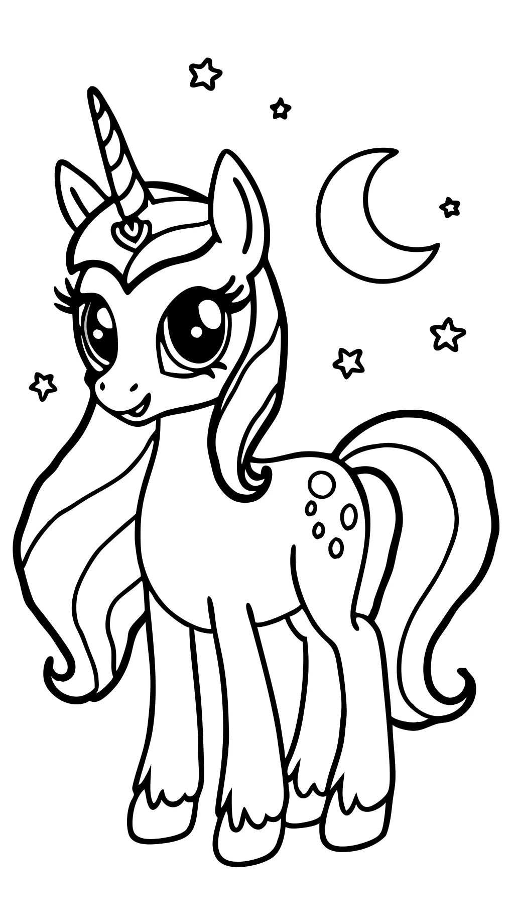 mes petits coloriages de poney luna